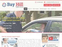 Tablet Screenshot of bayhilltrafficschool.com